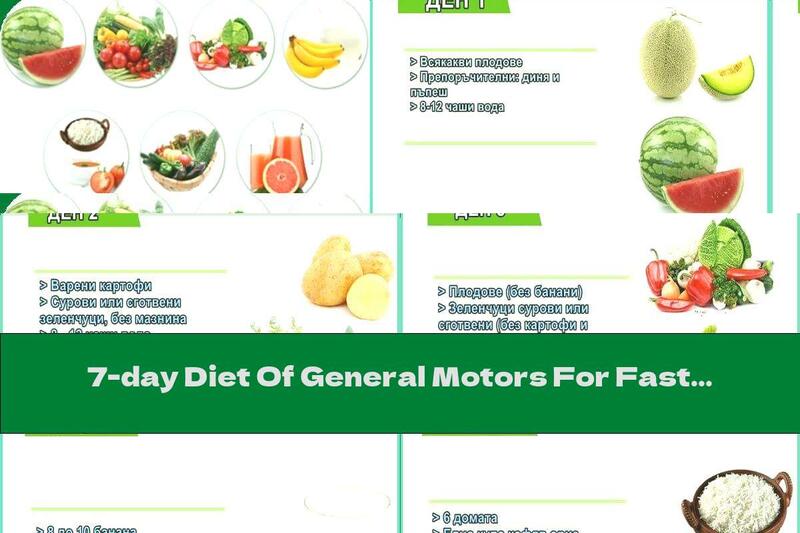 7-day Diet Of General Motors For Fast Weight Loss