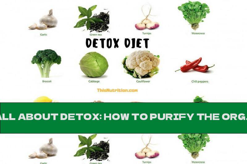 ALL ABOUT DETOX: HOW TO PURIFY THE ORGANISM