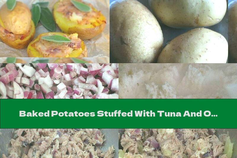 Baked Potatoes Stuffed With Tuna And Onions