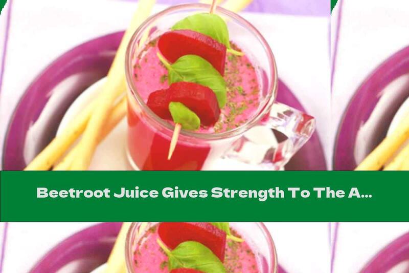 Beetroot Juice Gives Strength To The Athlete