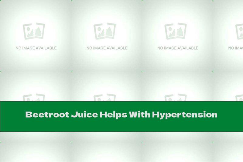 Beetroot Juice Helps With Hypertension