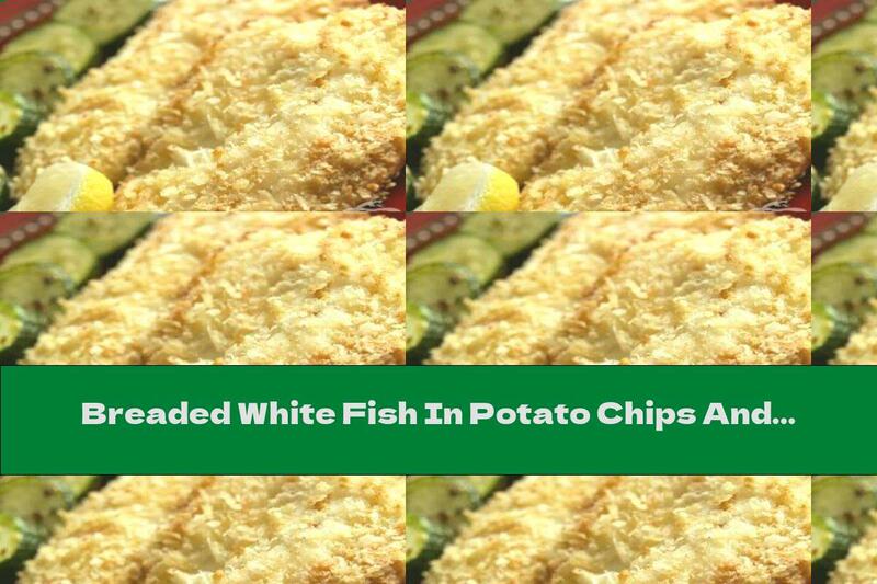 Breaded White Fish In Potato Chips And Garlic Sauce With Mayonnaise