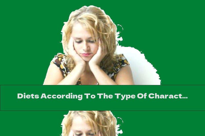 Diets According To The Type Of Character