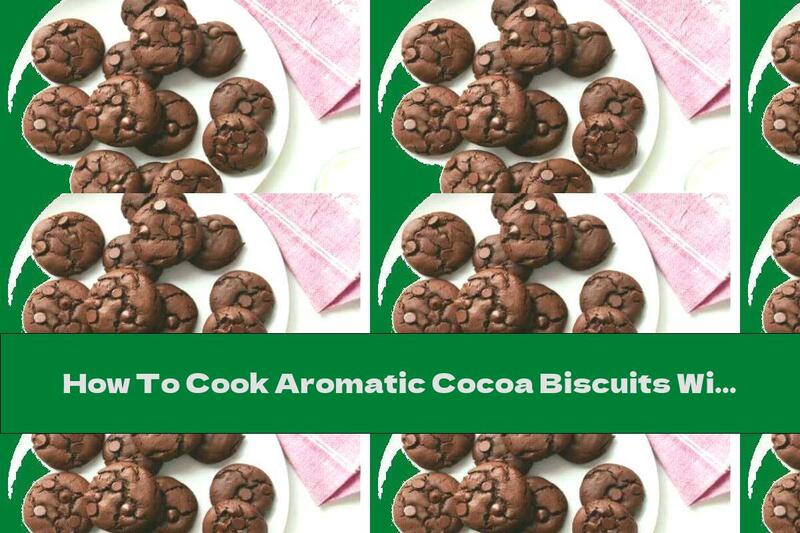 How To Cook Aromatic Cocoa Biscuits With Chocolate Chips - Recipe