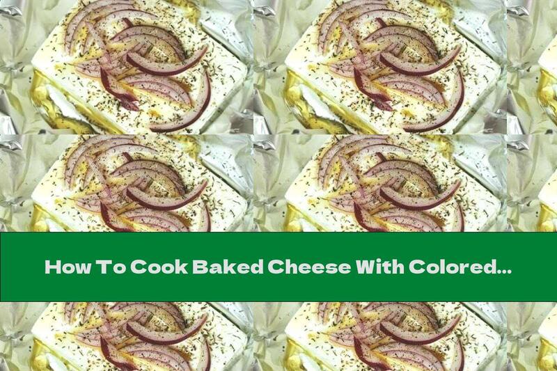How To Cook Baked Cheese With Colored Salt And Olive Oil In Foil - Recipe