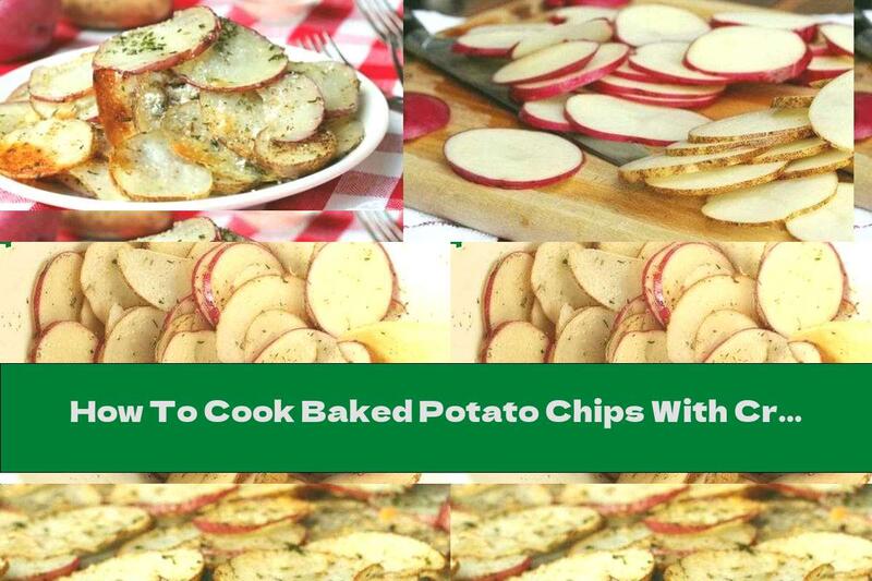 How To Cook Baked Potato Chips With Crust, Parmesan And Spices - Recipe
