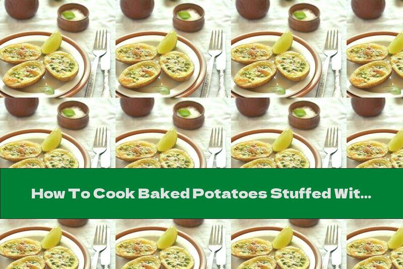 How To Cook Baked Potatoes Stuffed With Peas And Mozzarella - Recipe