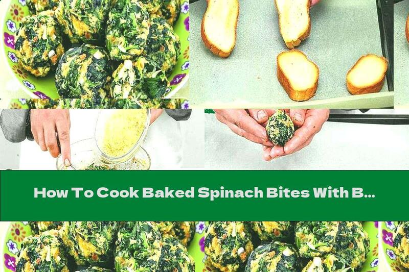 How To Cook Baked Spinach Bites With Bread And Cheese - Recipe