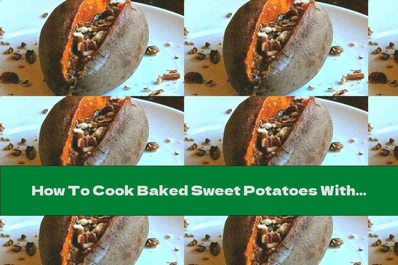 How To Cook Baked Sweet Potatoes With Walnuts, Honey And Cinnamon - Recipe