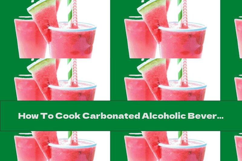 How To Cook Carbonated Alcoholic Beverage With Watermelon, Strawberry Syrup And Sprite - Recipe