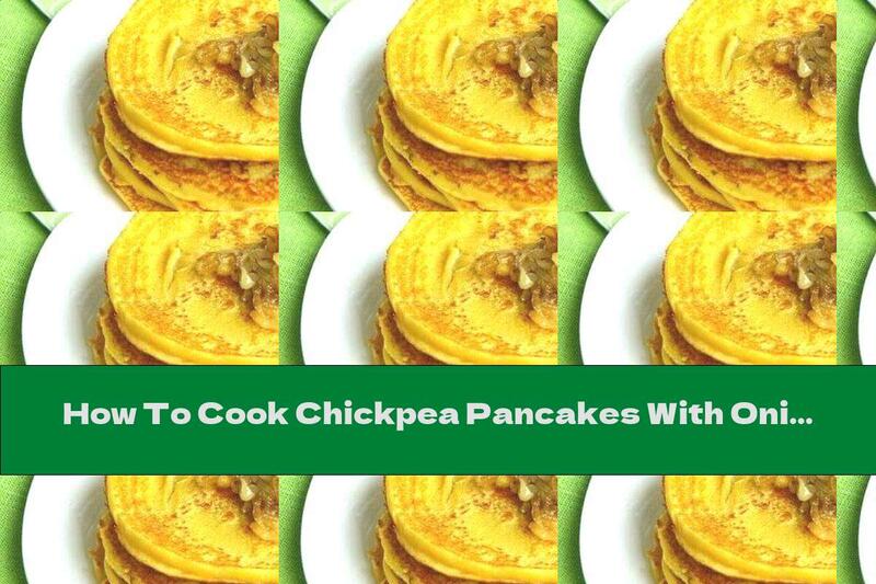 How To Cook Chickpea Pancakes With Onion Jam - Recipe