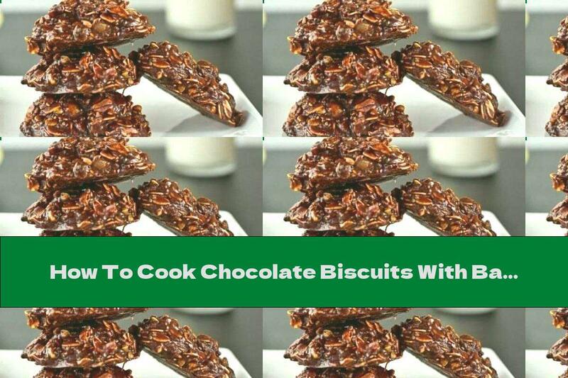 How To Cook Chocolate Biscuits With Banana, Vanilla And Pumpkin Seeds Without Baking - Recipe