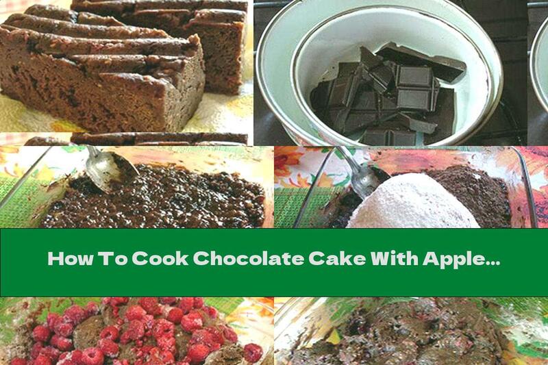 How To Cook Chocolate Cake With Apple Puree And Raspberry Jam (without Eggs) - Recipe