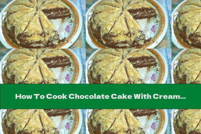 How To Cook Chocolate Cake With Cream And Walnut Coating - Recipe