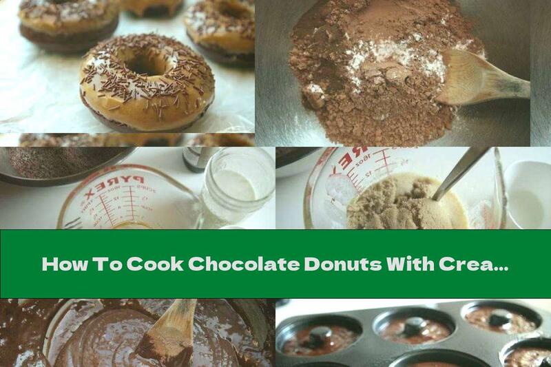 How To Cook Chocolate Donuts With Cream Cheese And Coffee (baked) - Recipe