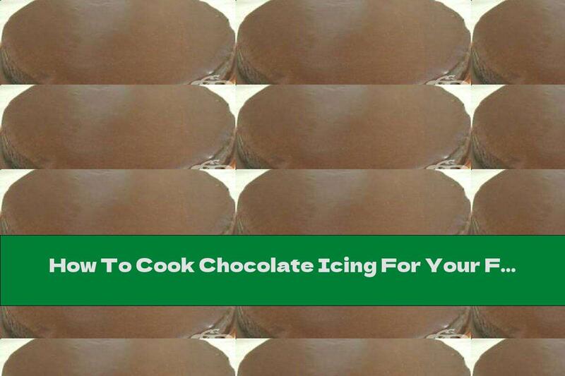 How To Cook Chocolate Icing For Your Favorite Pastries - Recipe