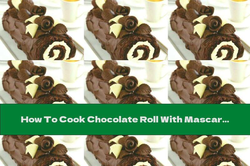 How To Cook Chocolate Roll With Mascarpone Cream And Lemon - Recipe