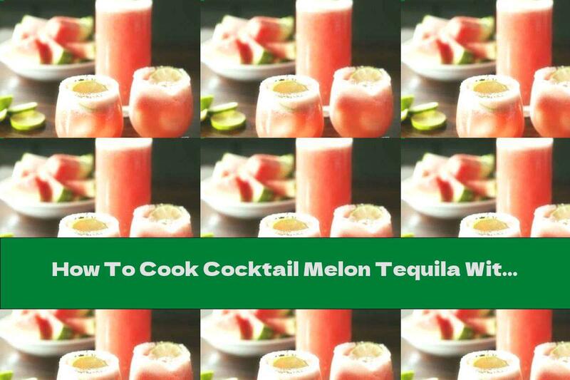 How To Cook Cocktail Melon Tequila With Blueberries And Lime - Recipe