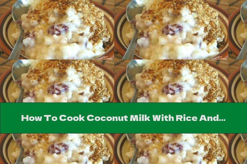 How To Cook Coconut Milk With Rice And Raisins - Recipe