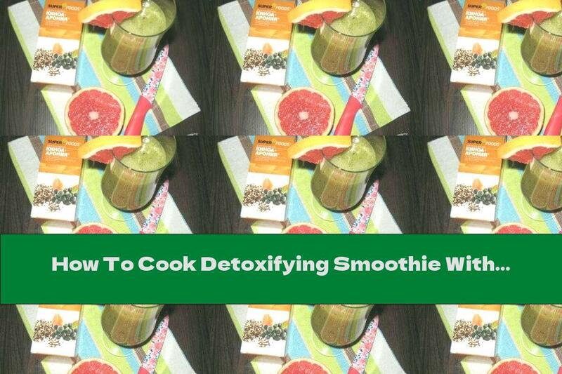 How To Cook Detoxifying Smoothie With Kiwi, Grapefruit And Quinoa And Chokeberry Syrup - Recipe