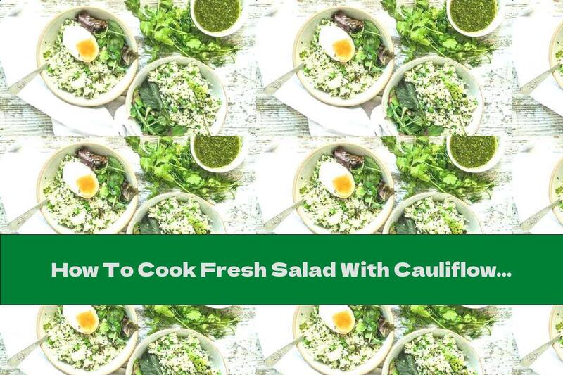 How To Cook Fresh Salad With Cauliflower, Peas, Black Sesame And Herbal Pesto - Recipe