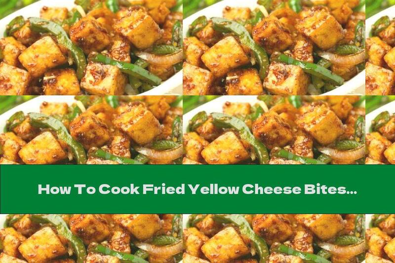 How To Cook Fried Yellow Cheese Bites With Garlic, Ginger And Turmeric - Recipe