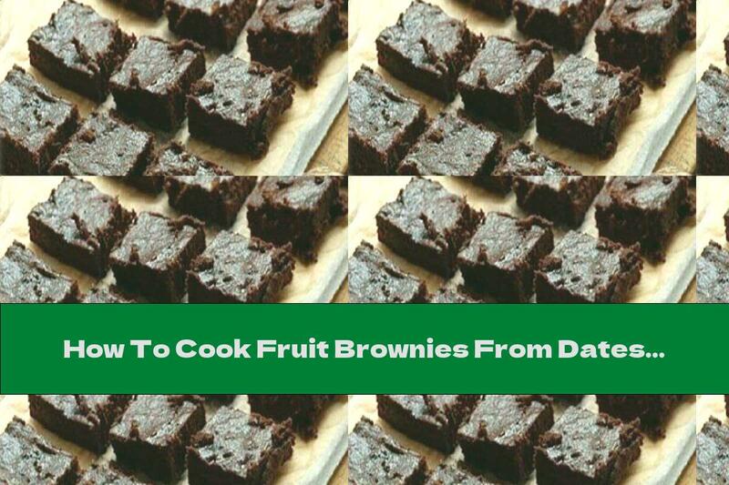 How To Cook Fruit Brownies From Dates And Prunes With Walnuts And Honey - Recipe
