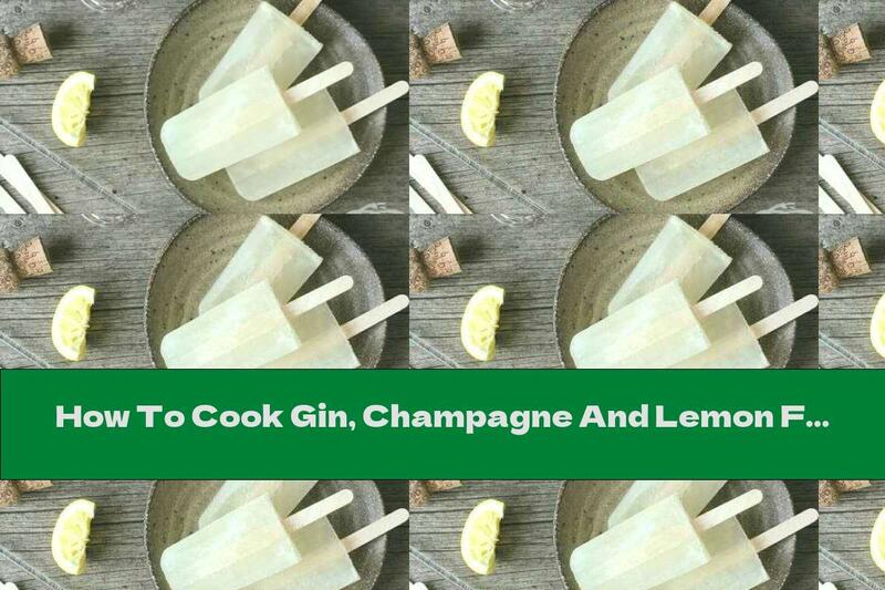 How To Cook Gin, Champagne And Lemon Fresh Ice Cream Cocktail - Recipe