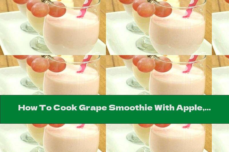 How To Cook Grape Smoothie With Apple, Strawberry And Yogurt - Recipe