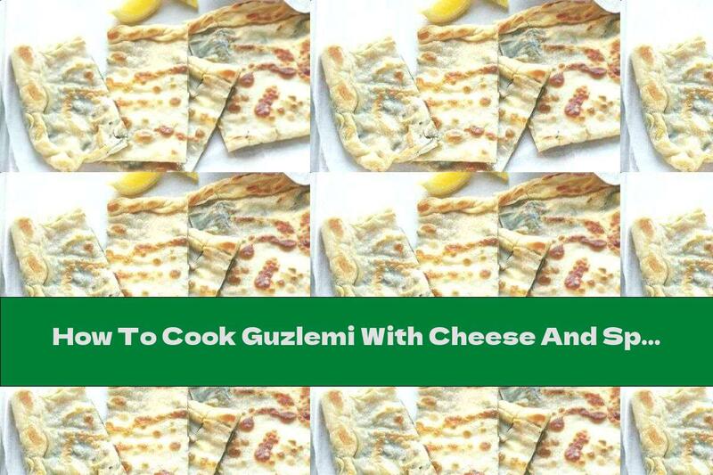 How To Cook Guzlemi With Cheese And Spinach On A Plate - Recipe