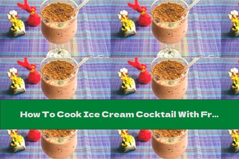 How To Cook Ice Cream Cocktail With Fresh Milk And Blackcurrant - Recipe