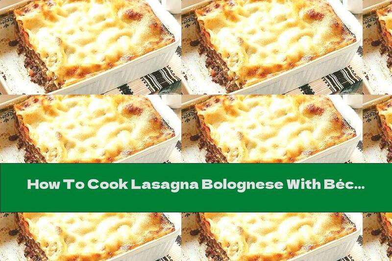 How To Cook Lasagna Bolognese With Béchamel, Parmesan And Mozzarella - Recipe