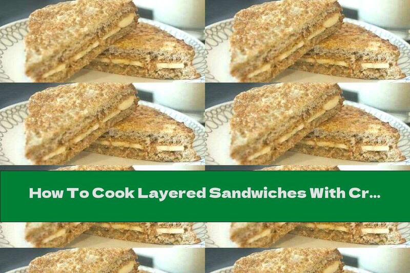 How To Cook Layered Sandwiches With Cream Cheese, Garlic And Walnuts - Recipe