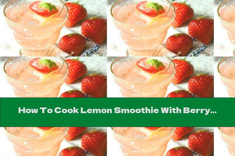 How To Cook Lemon Smoothie With Berry Syrup, Banana Juice And Lavender - Recipe