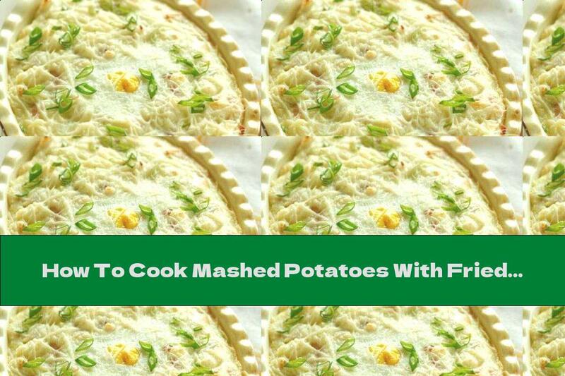 How To Cook Mashed Potatoes With Fried Eggs, Ham And Green Onions - Recipe