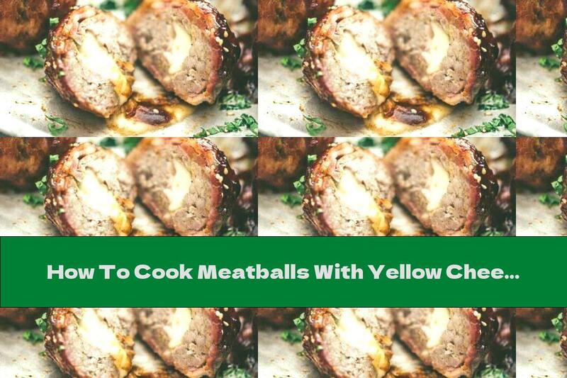 How To Cook Meatballs With Yellow Cheese In Bacon And Barbecue Sauce - Recipe
