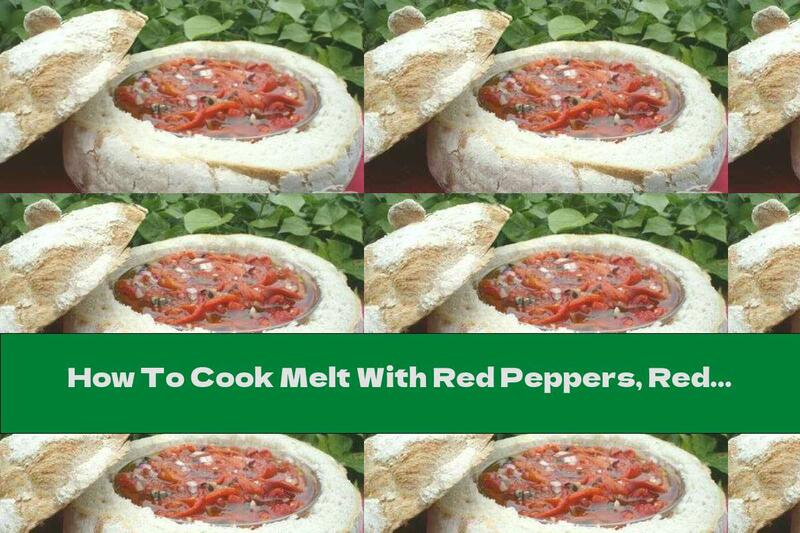 How To Cook Melt With Red Peppers, Red Onions And Garlic - Recipe