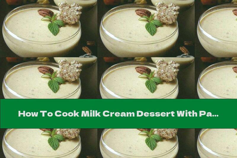 How To Cook Milk Cream Dessert With Paradise Apples And Caramel-walnut Bars - Recipe
