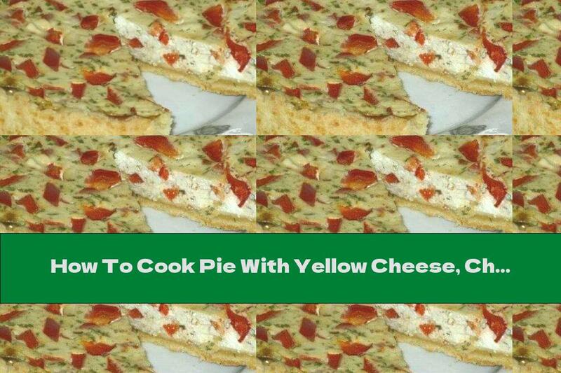 How To Cook Pie With Yellow Cheese, Cheese And Red Peppers - Recipe