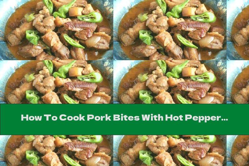 How To Cook Pork Bites With Hot Peppers And Coconut Milk - Recipe