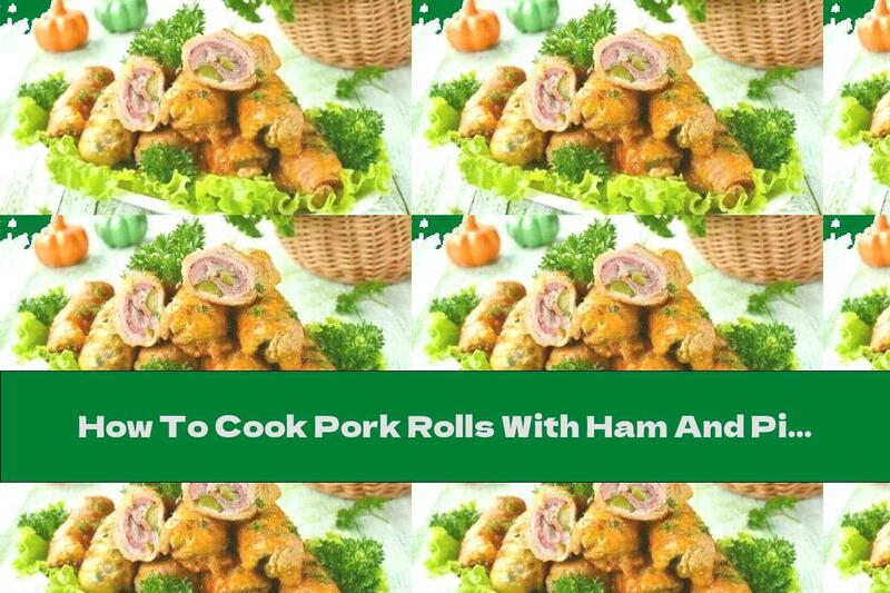 How To Cook Pork Rolls With Ham And Pickles Stewed In Sauce - Recipe