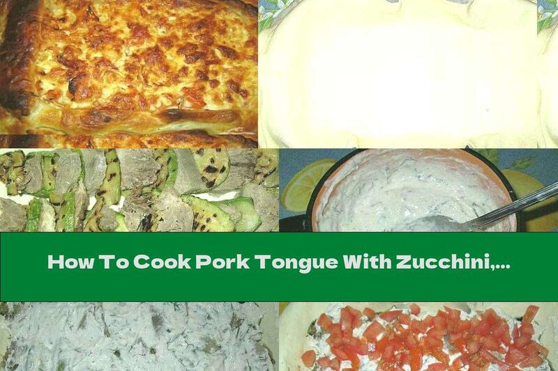 How To Cook Pork Tongue With Zucchini, Tomatoes And Yellow Cheese In Batter - Recipe