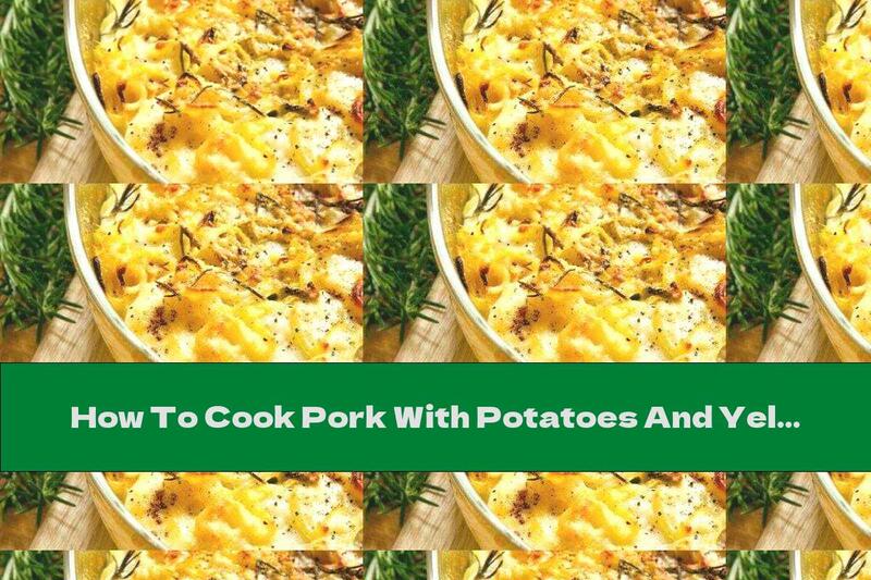 How To Cook Pork With Potatoes And Yellow Cheese Crust In The Oven - Recipe