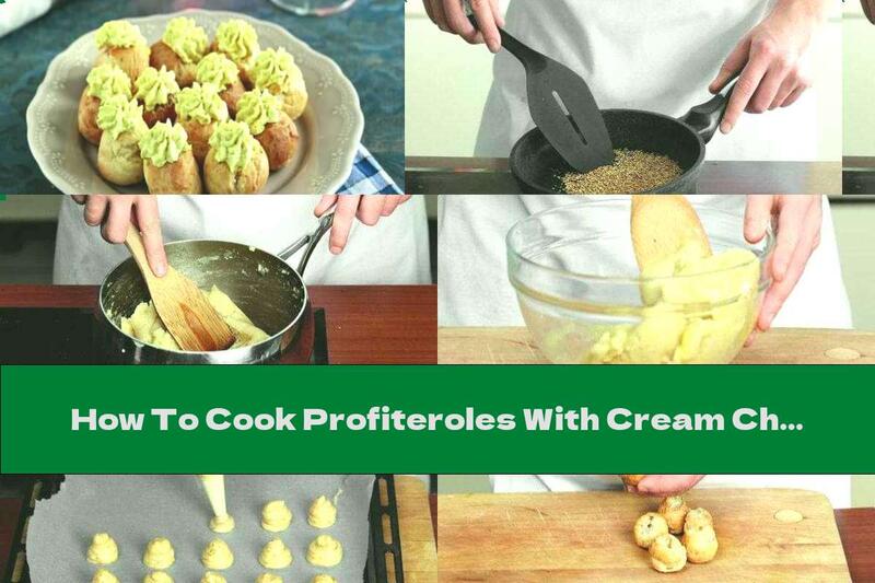 How To Cook Profiteroles With Cream Cheese And Sesame - Recipe