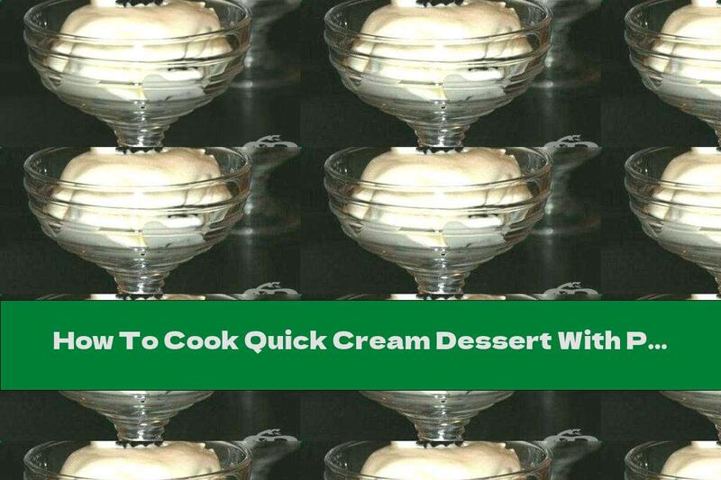 How To Cook Quick Cream Dessert With Prunes And Walnuts - Recipe
