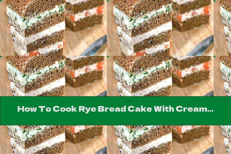 How To Cook Rye Bread Cake With Cream Cheese, Walnuts, Salmon And Spinach - Recipe