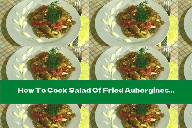 How To Cook Salad Of Fried Aubergines With Pickled Onions, Fresh Tomatoes And Boiled Eggs - Recipe