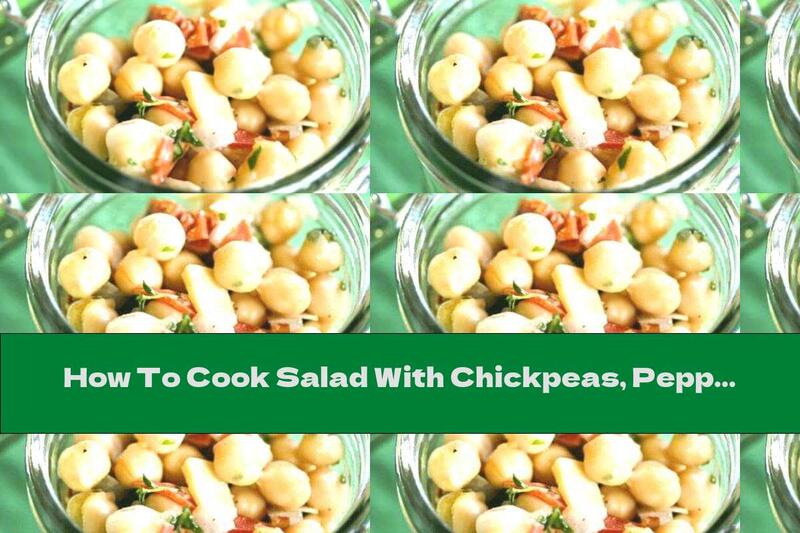 How To Cook Salad With Chickpeas, Pepperoni And Parmesan - Recipe