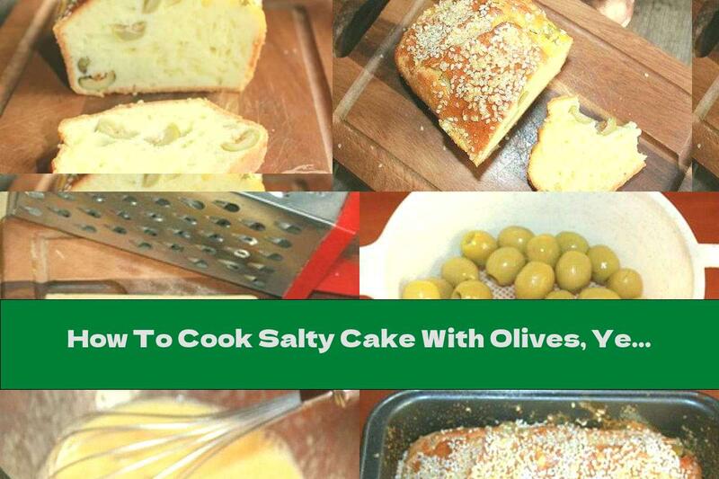 How To Cook Salty Cake With Olives, Yellow Cheese And Sesame - Recipe