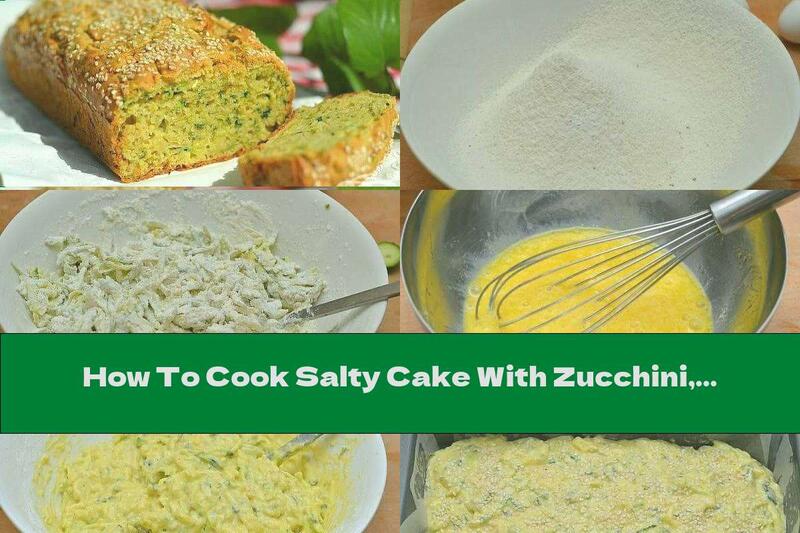 How To Cook Salty Cake With Zucchini, Garlic And Sesame - Recipe